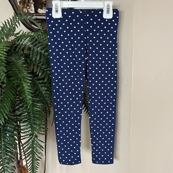 Brand New Carter’s 2-Piece Set Pink Kitty Cat Sweatshirt & Navy Heart Leggings - Picture 9 of 12